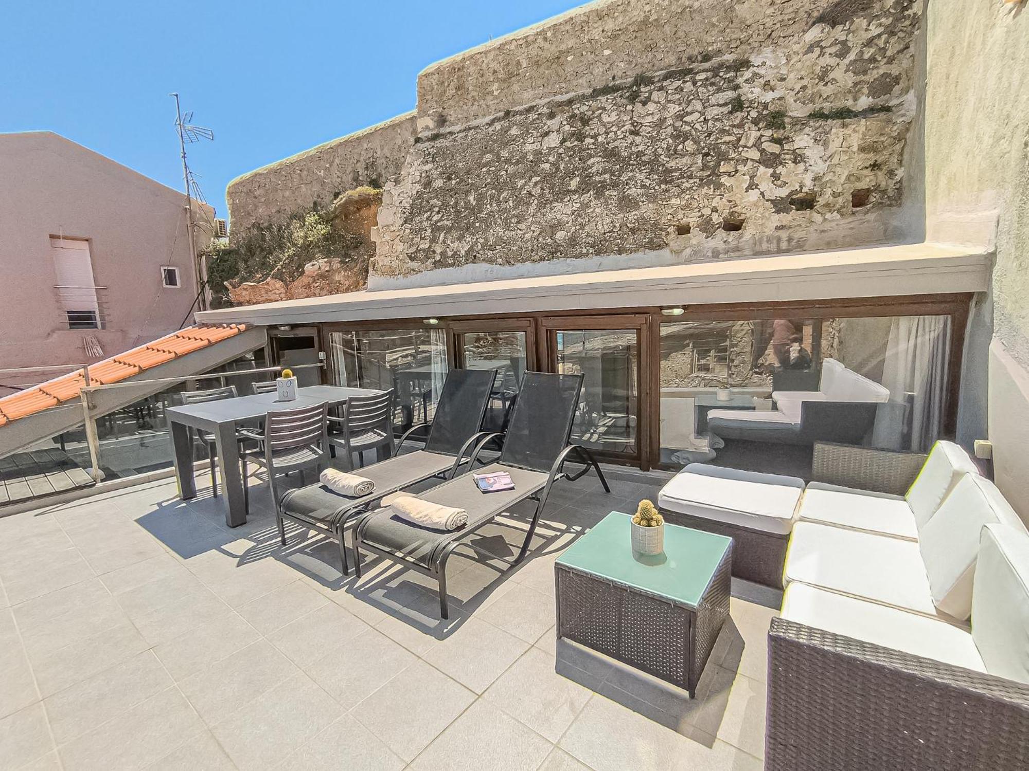 Charming Old Tannery House With Spacious Veranda And Stunning Sea View! Chania  Exterior photo